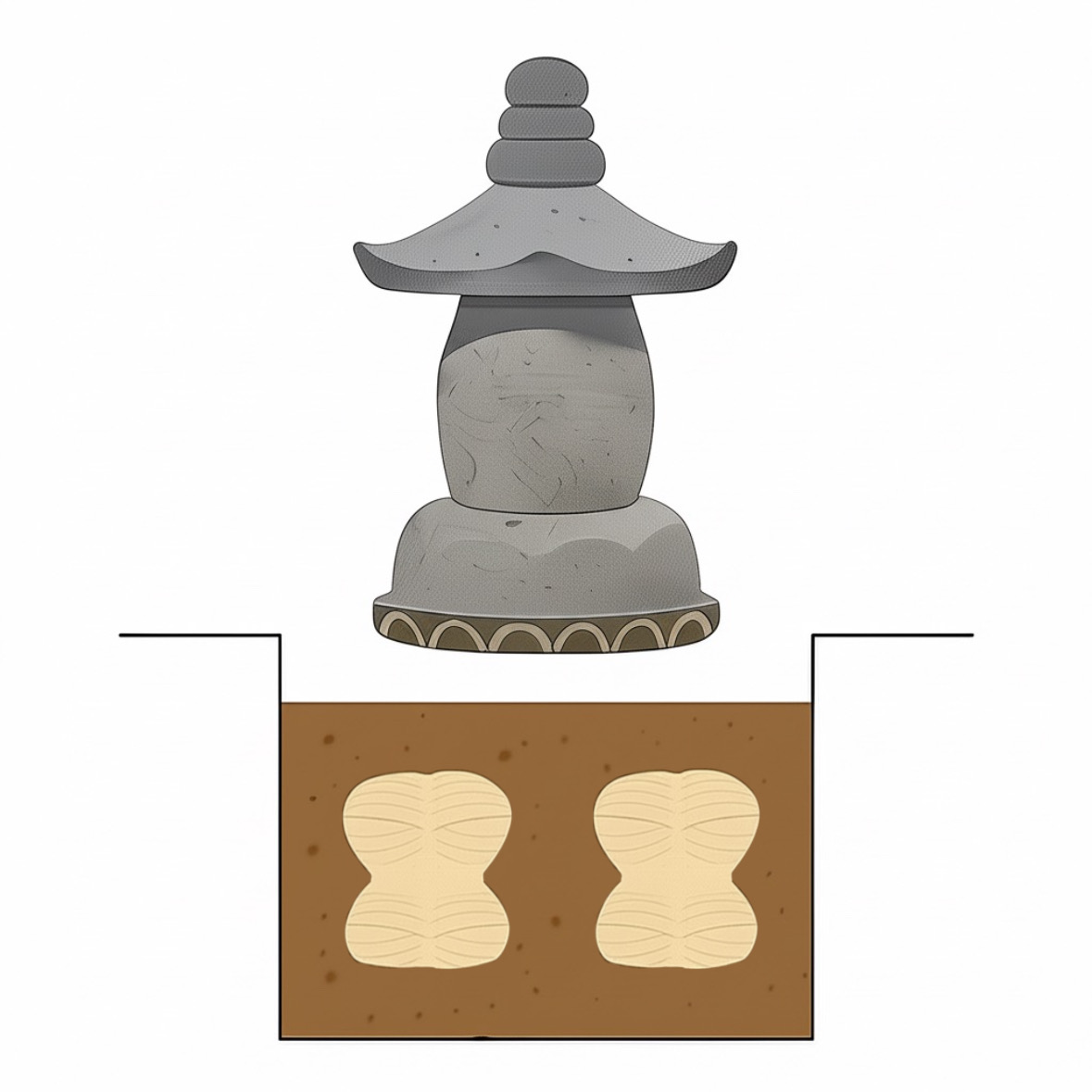 안치방법 상세도